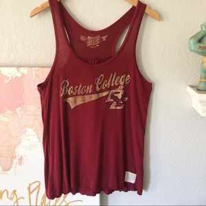 Small Boston College OG Retro Brand Red Tank Top